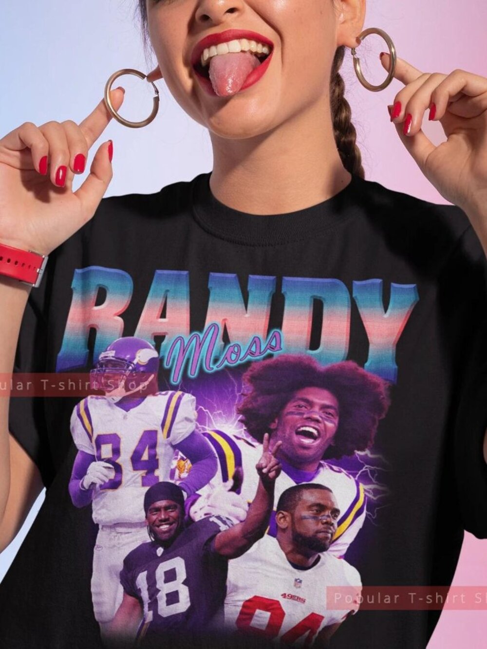 Randy Moss Unisex Shirt, Randy Moss Tshirt Gift For Him And Her Tee